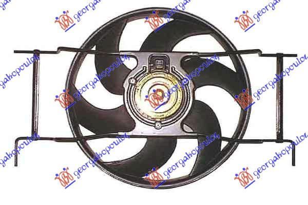Ventilator hladnjaka komplet single benzin