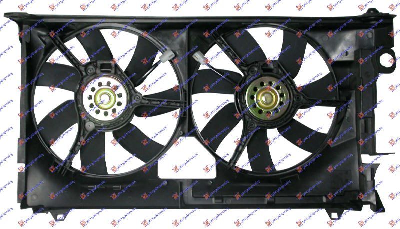 Ventilator hladnjaka komplet dupli benzin/dizel