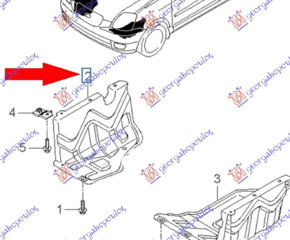 Zaštita motora  plastična (O)