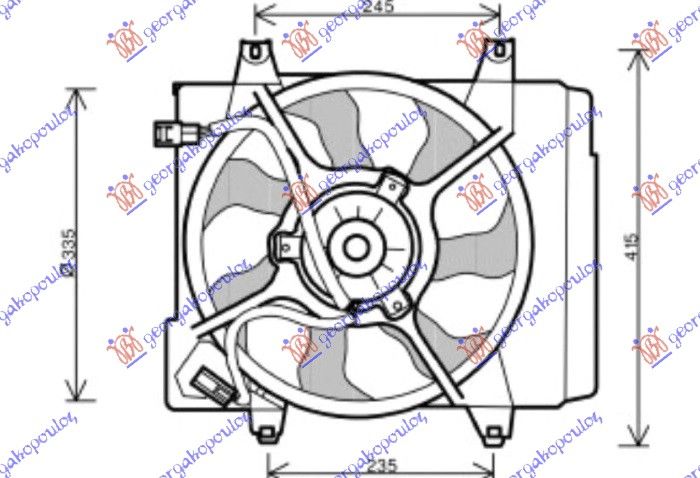 Ventilator komplet  benzin-dizel