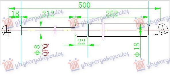 Amortizer gepeka (500L-450N)