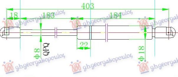Amortizer gepeka (403L-620N)