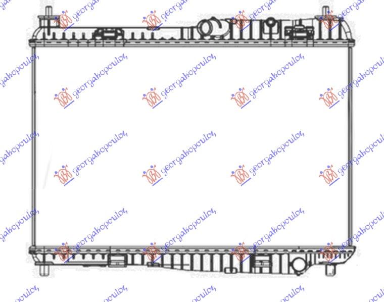 Hladnjak motora 1.4 benzin ručni +/- klima (56X35.5) (MAHLE BEHR)