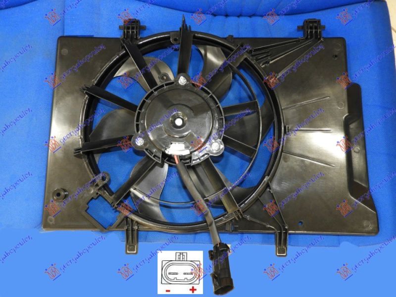 Ventilator hladnjaka komplet benzin - dizel +a/c (345 MM)