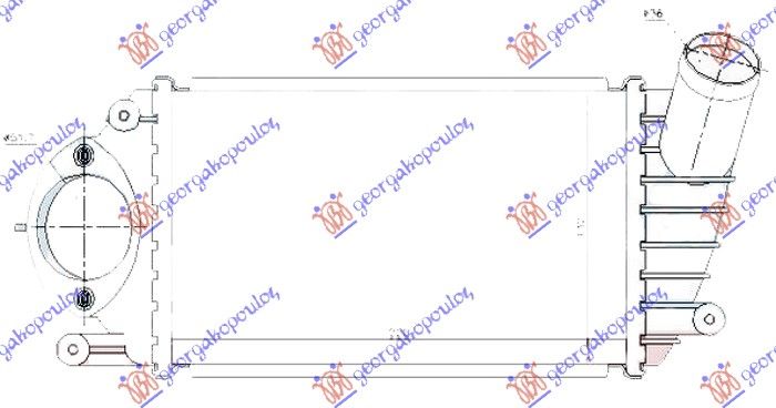 Hladnjak interkulera 1.4 tdi dizel (220X130X40)
