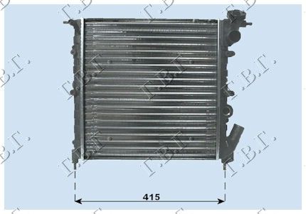 Hladnjak motora 1.1 cc bez klime (35X35)