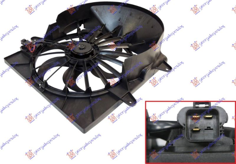 Ventilator hladnjaka komplet (3 PINA) benzin