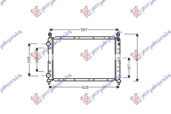 Hladnjak motora 1.4–1.6–1.8–2.0 t.s s klimom (56X38)