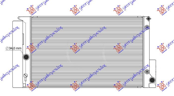 Hladnjak motora 1.3–1.4–1.6–1.8 benzin automatik (600X375)
