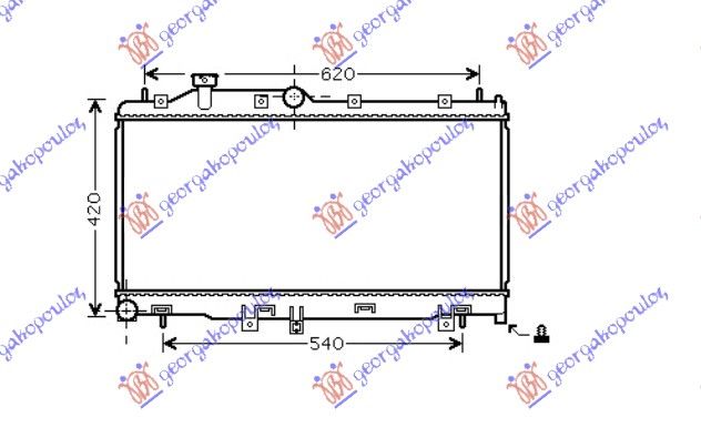Hladnjak motora 2.0–2.5i 16v (34X68,5X16) ručni mjenjač