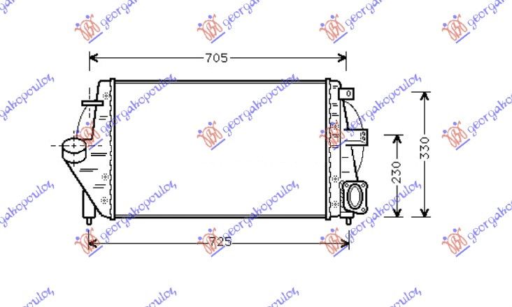 Hladnjak interkulera 2.2 td (600X378X34)