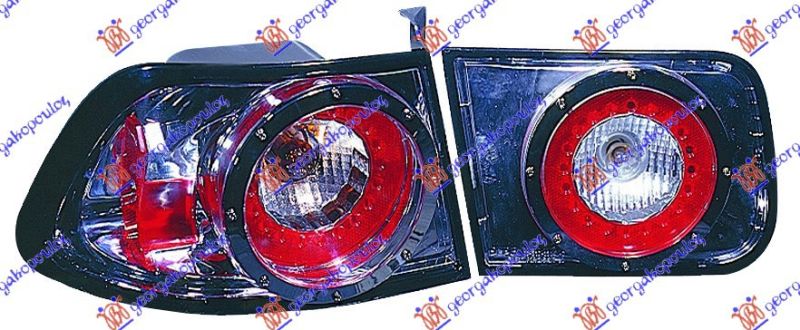 Štop lampa krom (SET) (TUNING) kromirana (2 VRATA)