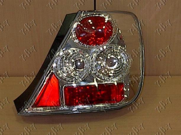 Štop lampa 3d set (LEXUS) krom