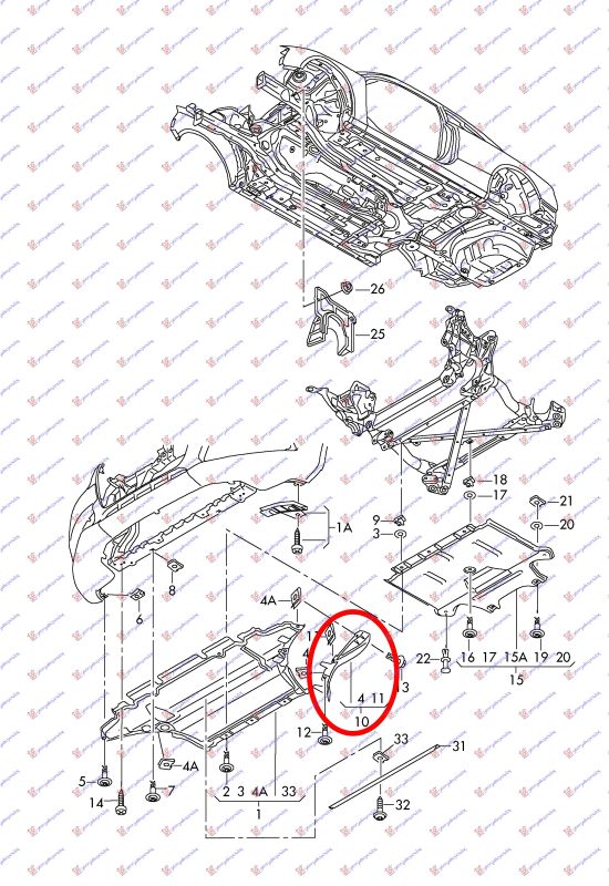 Zaštita motora (PLASTIČNA) bočni