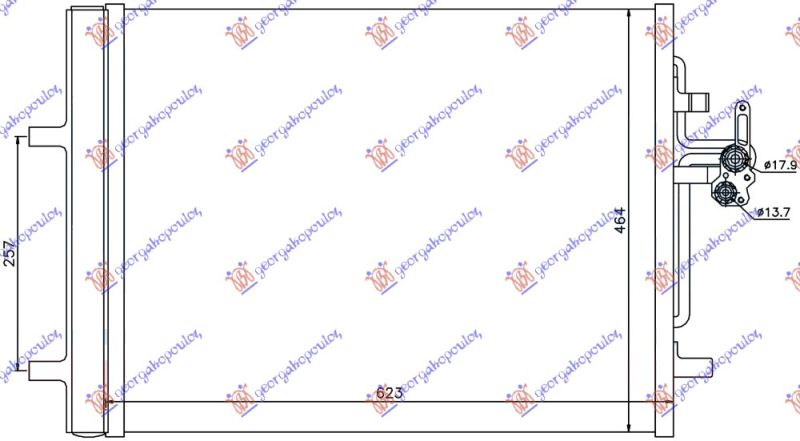 Hladnjak klime svi modeli benzin/dizel (585×470×16)