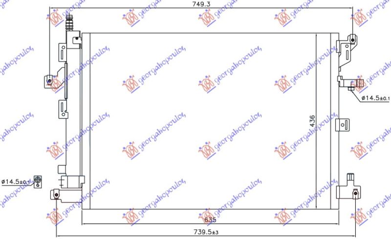 Hladnjak klime benzin-dizel 06- (635×436×16)