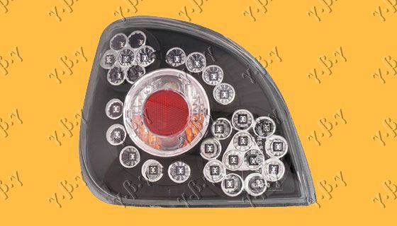 Štop lampa crna LED set