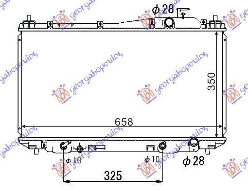 Hladnjak motora 1.4–1.6 benzin (35X65.8) automatik