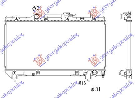 Hladnjak motora 2.0i 16v gt (32.5X66)