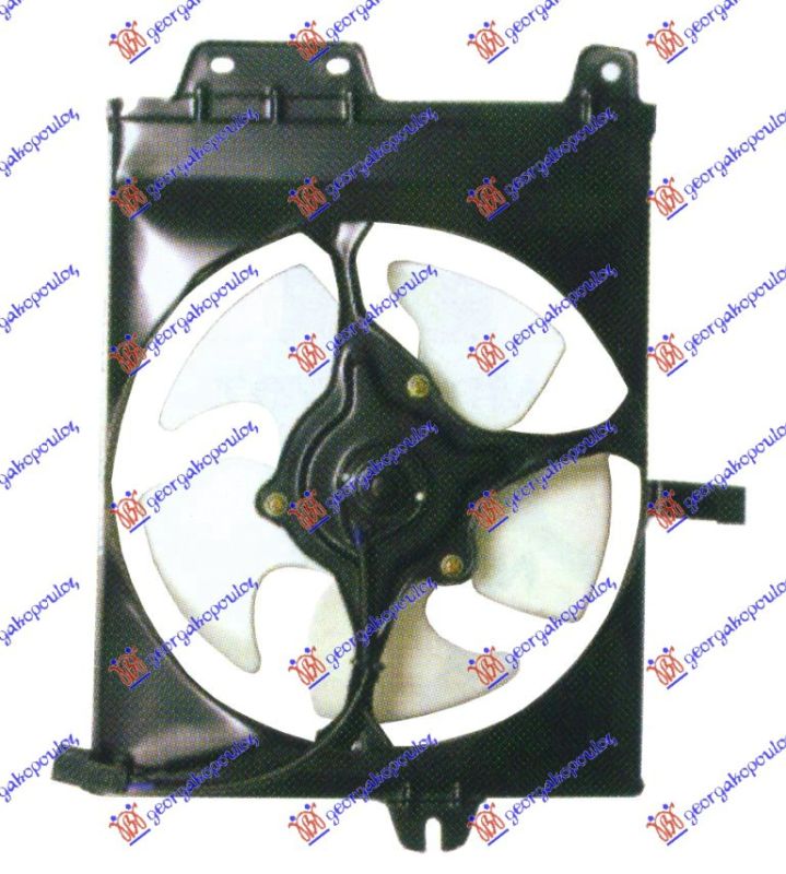 Ventilator hladnjaka komplet s klima uređajem (BENZIN)