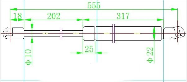 Amortizer gepeka (555L-585N)