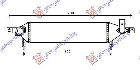 Hladnjak interkulera 1.6 dci (610X160X64) r9m