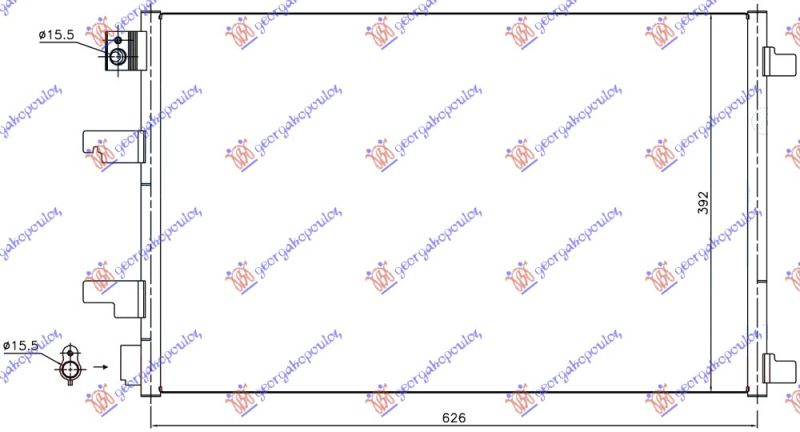 Hladnjak klime 1.6 dci (61×39)
