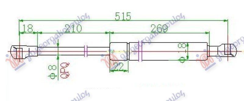 Amortizer gepeka (515L-355N)