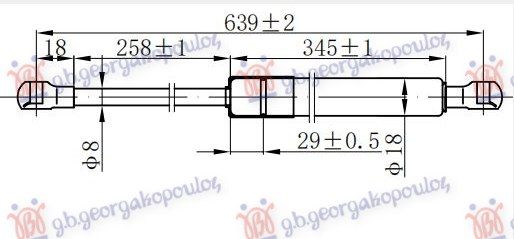 Amortizer gepeka (640L-465N)