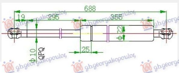 Amortizer gepeka (690L-630N)