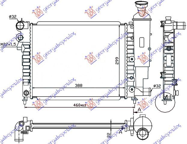 Hladnjak motora xn-xr-xt valeo (39X32)