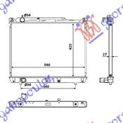 Hladnjak motora 2.0 hdi (42X59X27) (KOYO)