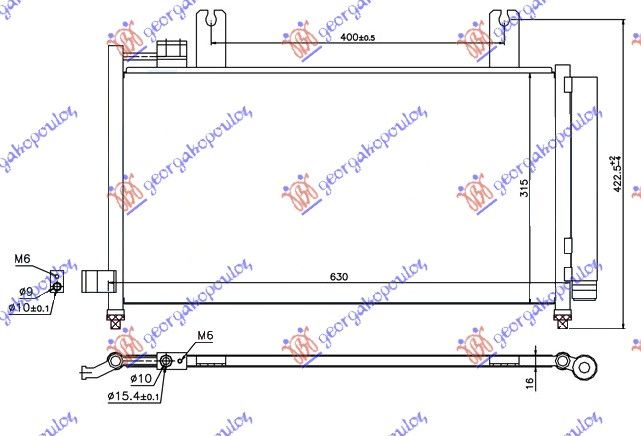 Hladnjak klime 2.0 jtd (63×31,5×16)