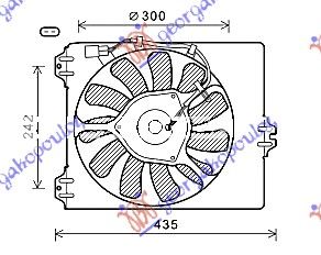 Ventilator hladnjaka 1.9 jtd-ddis