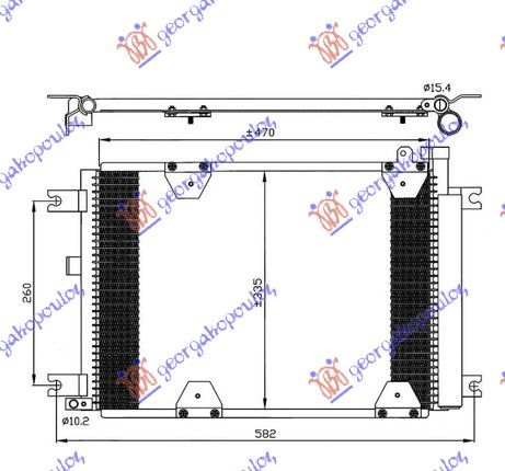 Hladnjak klime 1.6-2.0-2.5cc (47,5×33×1,8)