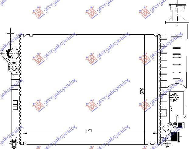 Hladnjak motora 1.4-1.6cc (46X38)