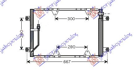Hladnjak klime 03-05 (57,5×38×1,6) 2,0tdi
