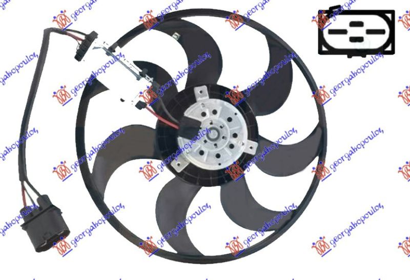 Ventilator hladnjaka (MOTOR-VENTILATOR) benzin-dizel (420 MM) (420 W)