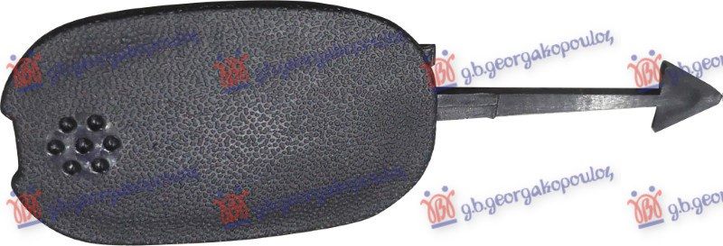 Poklopac kuke za vuču zadnji crni -2007