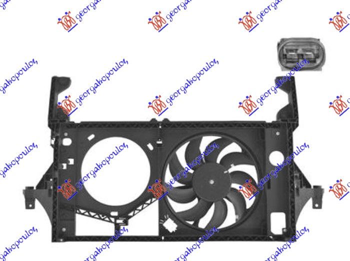 Ventilator hladnjaka komplet 1.9-2.2-2.5-2.8-3.0 dizel - a/c