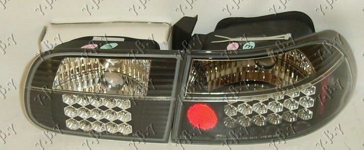 Štop lampi (SET) LED crne 3 vrata