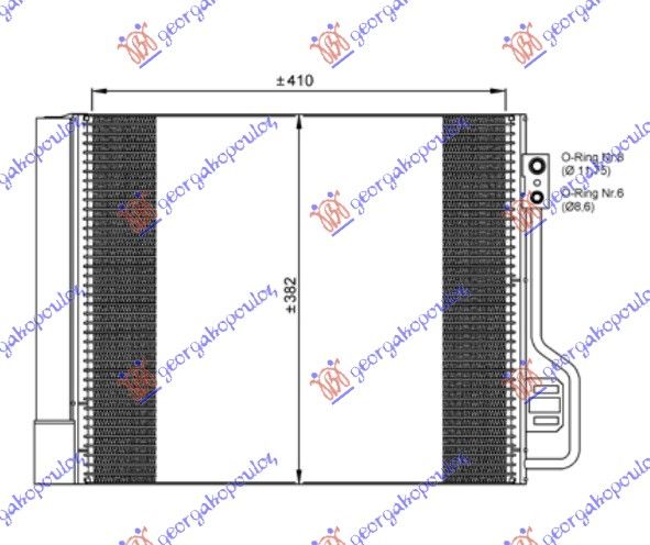 Hladnjak klime benzin-dizel (42×38) (MAHLE BEHR PREMIUM LINE)