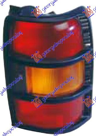 Štop lampa žuta (CRNI OKVIR)