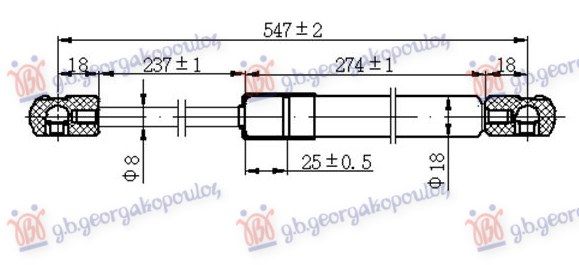 Amortizer gepeka (549L-290N)