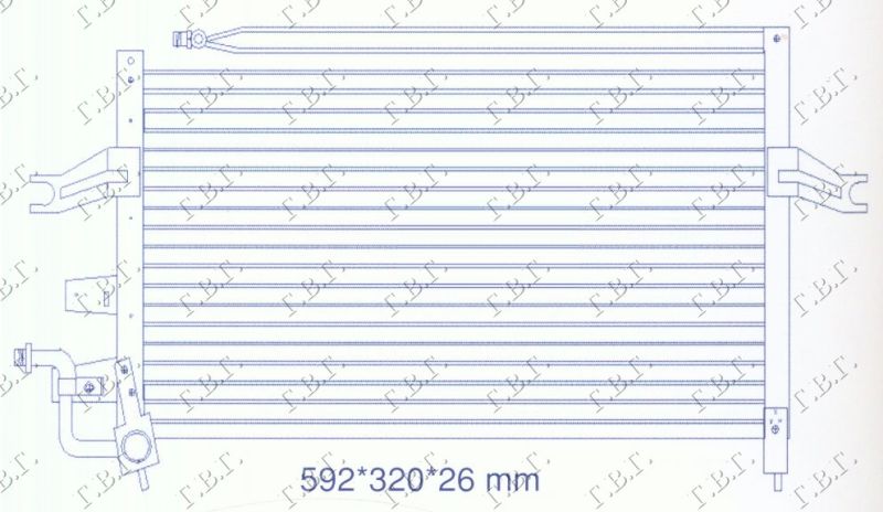 Hladnjak klime 1.5 8v - 1.6-1.8 16v (56×30)