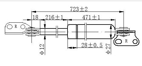 Amortizer gepeka (723L-850N)