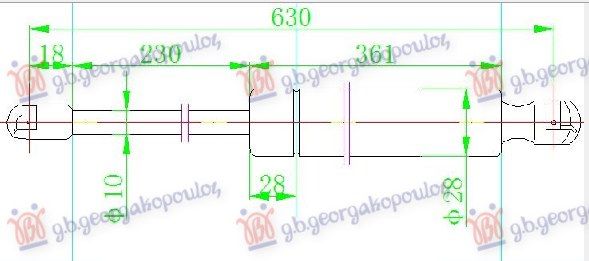 Amortizer gepeka (620L-625N)