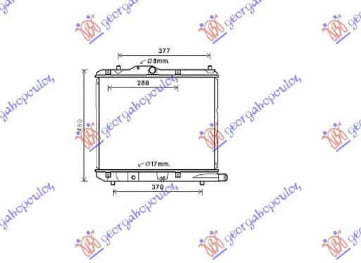 Hladnjak motora 1.3 cdti (37,5X47,5X2,6) z13dtj/d13a (KOYO)