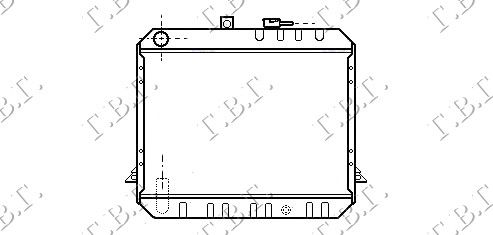 Hladnjak motora 2.4 dizel (40X53)