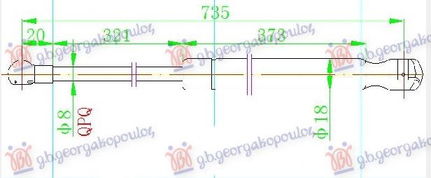 Amortizer haube (733L-300N)